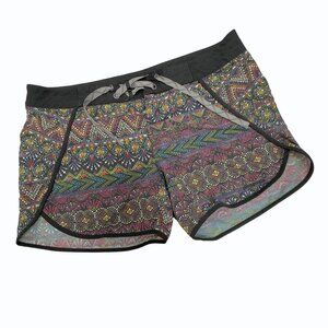 Patagonia Wavefarer Board Shorts Womens‎ 4 Multicolor Bohemian Tribal Drawstring